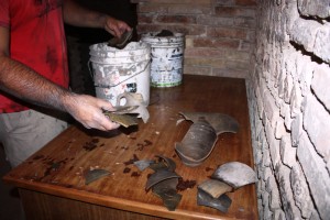 Studio preliminare di materiali in ceramica rinvenuti presso cisterna romana a Chieti - Foto di Daniele Mancini