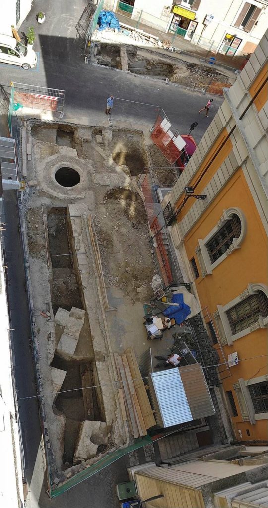 Recenti scavi in Largo Barbella, pre ascensore!