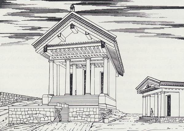 Ricostruzione dell'Acropoli di Cosa
